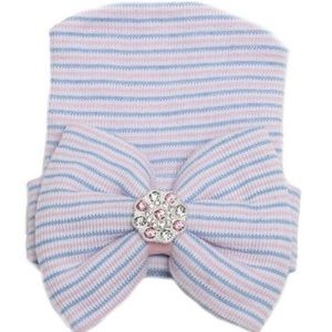 .Newborn Girl Beanie Bundle Of 2.